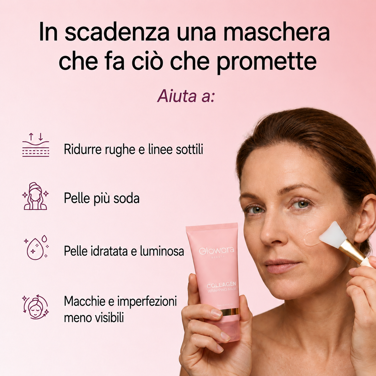 Maschera al bio-collagene + pennello